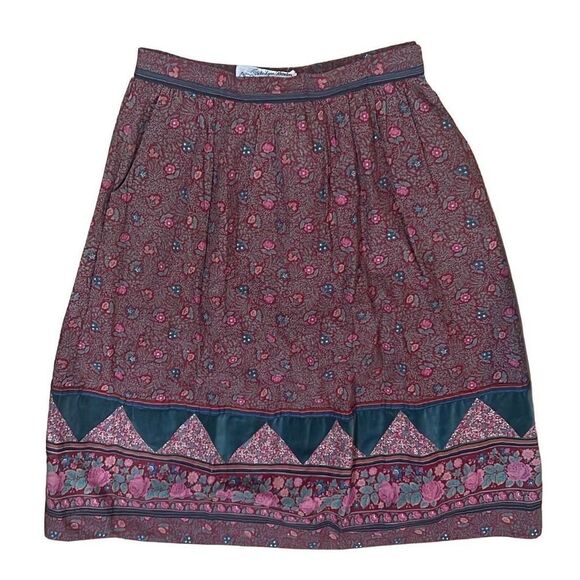 Vintage Vicki Lynn Bardon Suttles & Seawinds Limited Asymmetrical Midi Dress - Picture 5 of 9